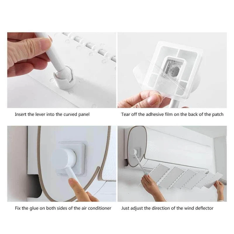 Airconditioner Utrækkelig Drejelig Ventildæksel