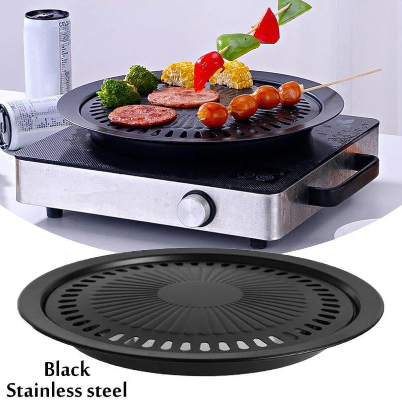 Koreansk bærbar non-stick BBQ grillpande