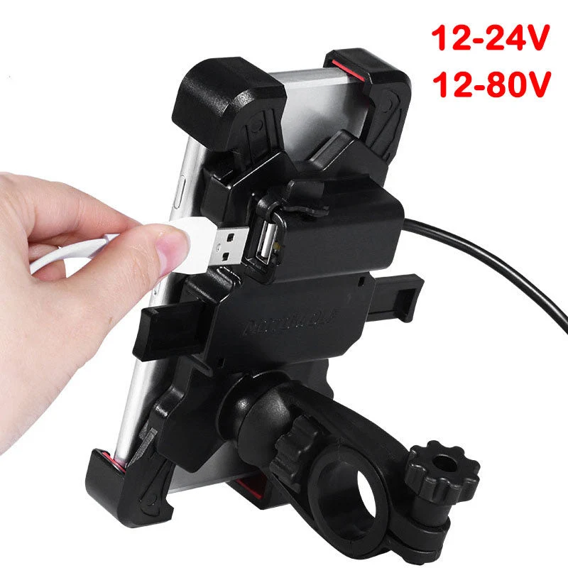 360 roterende USB oplader cykel telefon holder