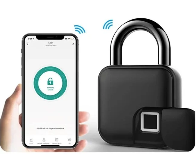 Biometrisk Smart Hængelås – Nøglefri Sikkerhed på Farten