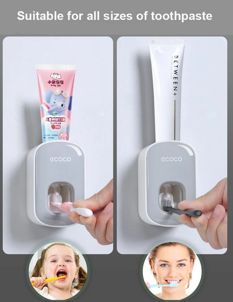 Automatisk badeværelse tandpasta dispenser
