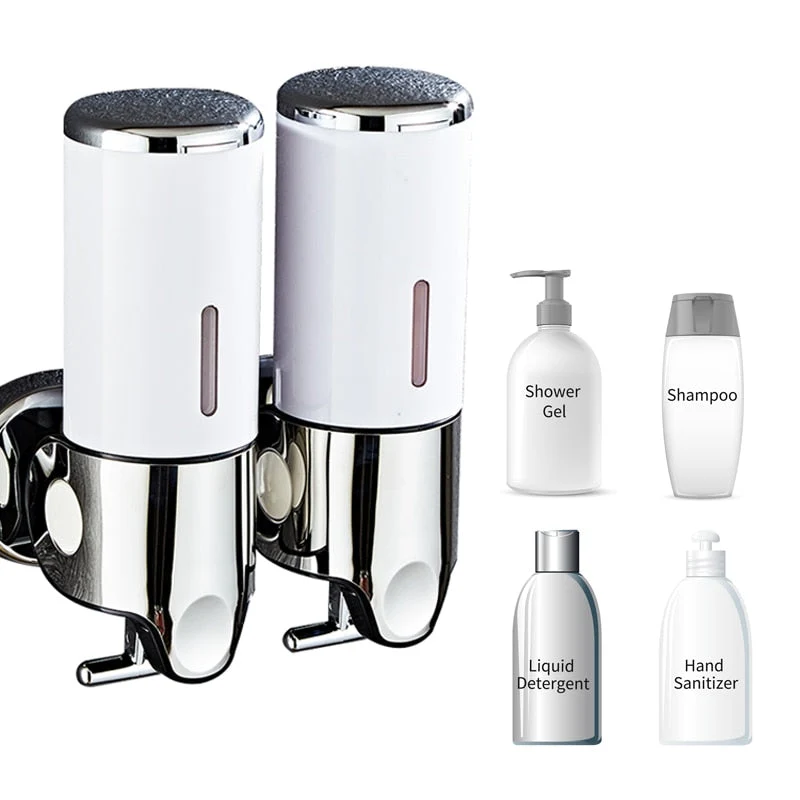 Væghængt badeværelse shampoo sæbe dispenser