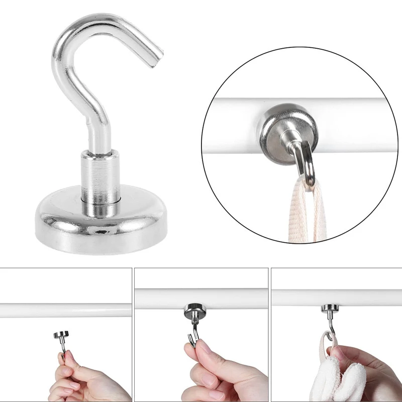 4 stk stærke magnetiske kroge