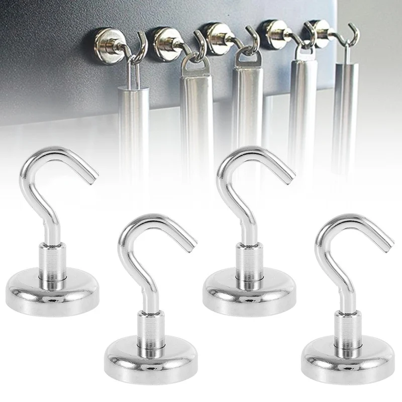4 stk stærke magnetiske kroge
