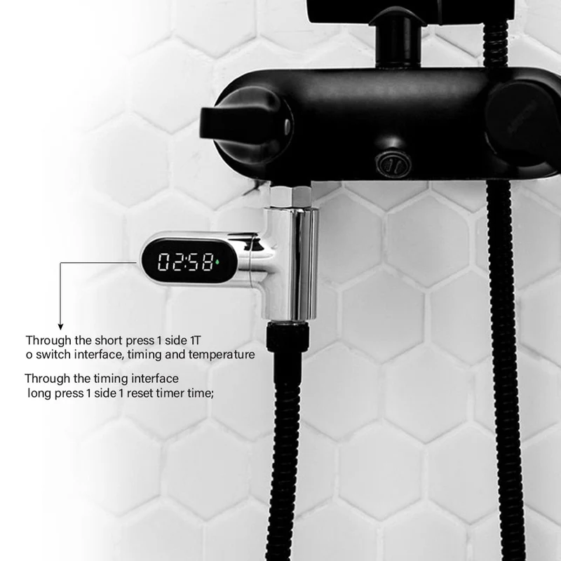 LED Skærm Bad Vand Termometer Vandhane