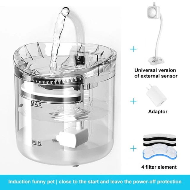 Automatisk sensor pet vand fontæne