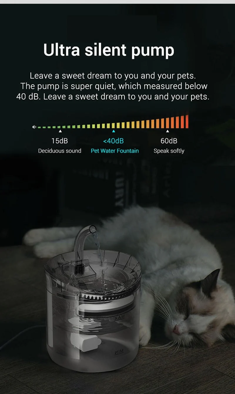 Automatisk sensor pet vand fontæne