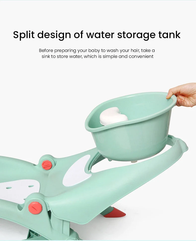 Foldbar spæde hårvask babystol