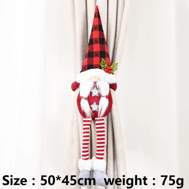 Jul Santa Elg Gardinholder