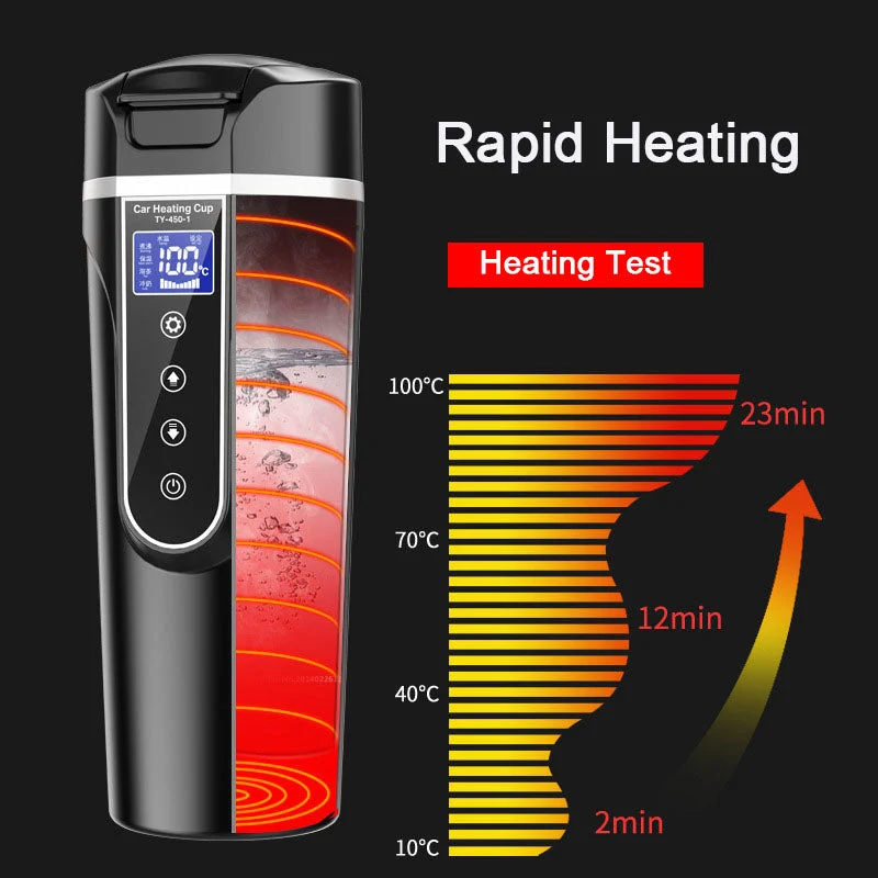 Smart Heating Digital Bil Termos