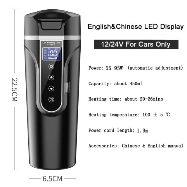 Smart Heating Digital Bil Termos