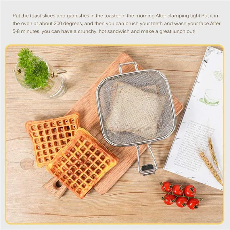 Rustfrit Stål Sandwich Grill Net