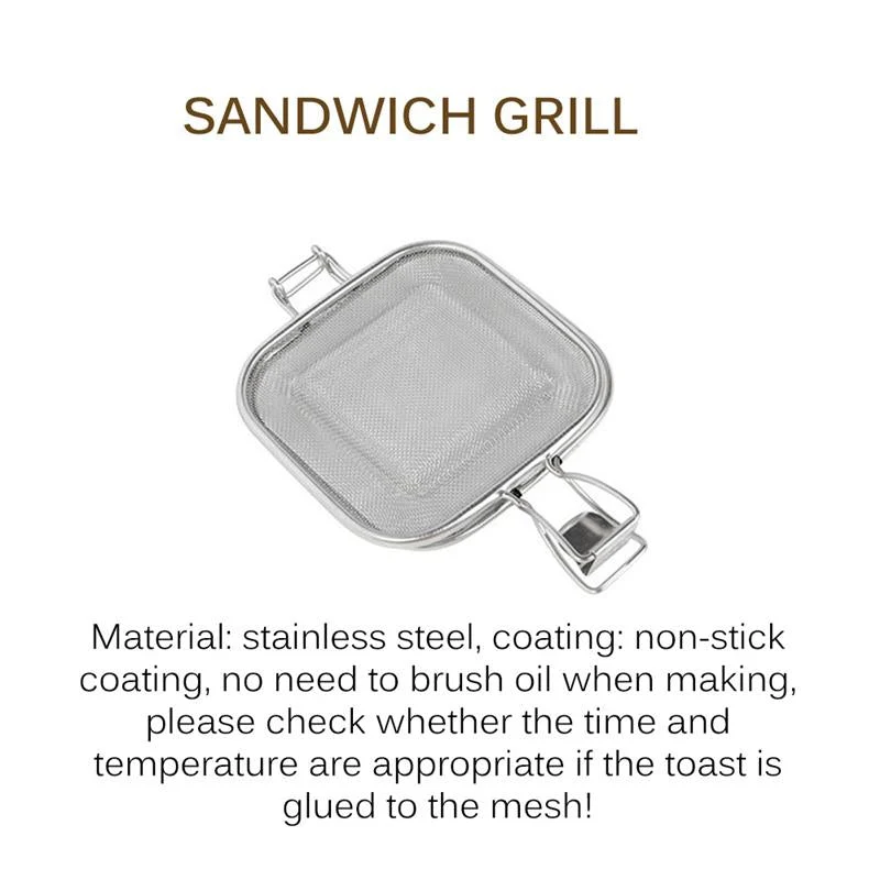 Rustfrit Stål Sandwich Grill Net
