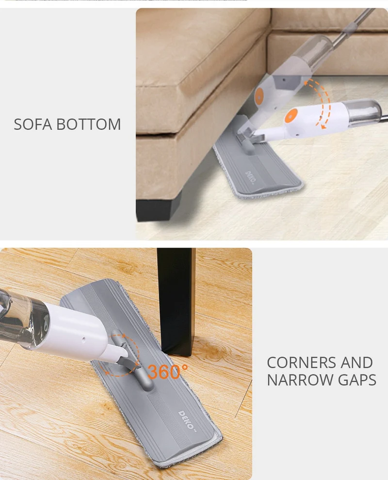 3i1 Håndfejemop Vand Spray Mop