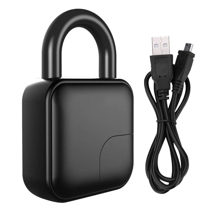 Fingeraftryk Auto USB Genopladeligt Lås