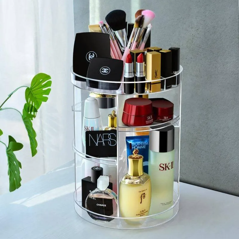 360 Grad Rotation Kosmetik MakeUp Cologne Organizer Box