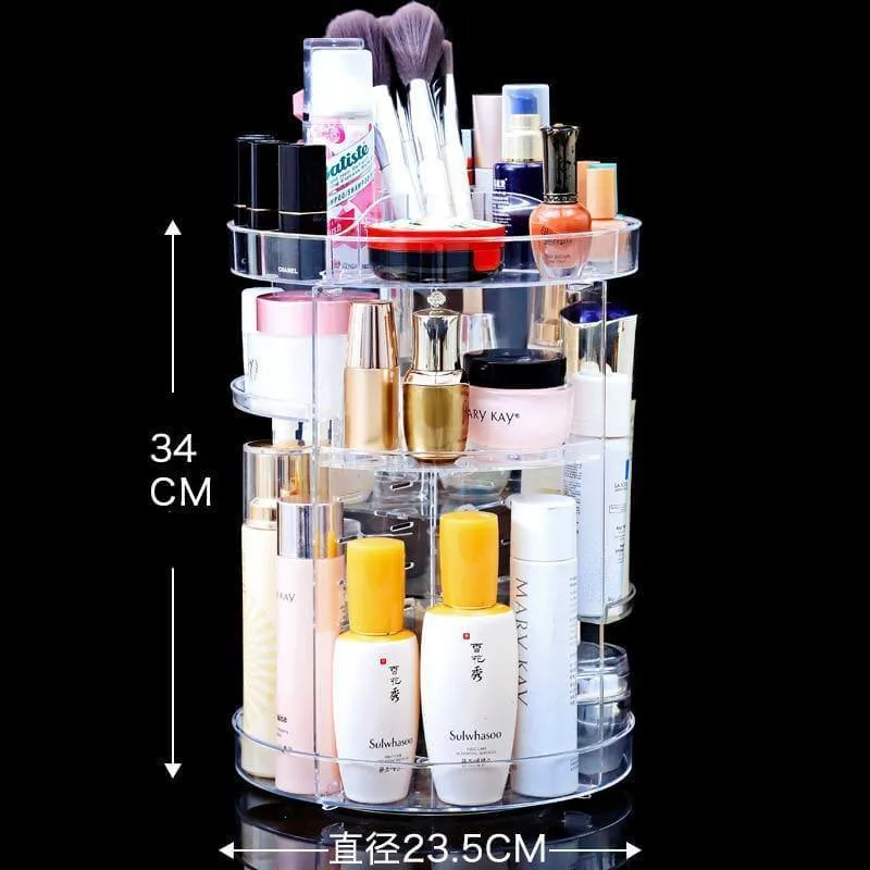 360 Grad Rotation Kosmetik MakeUp Cologne Organizer Box