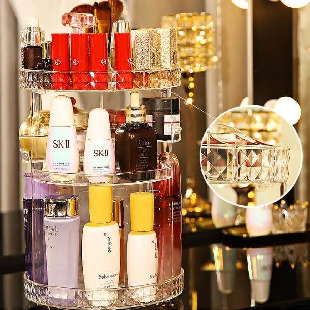 360 Grad Rotation Kosmetik MakeUp Cologne Organizer Box