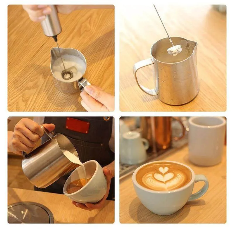 Professionel Håndholdt Kaffe Mælkeskummer