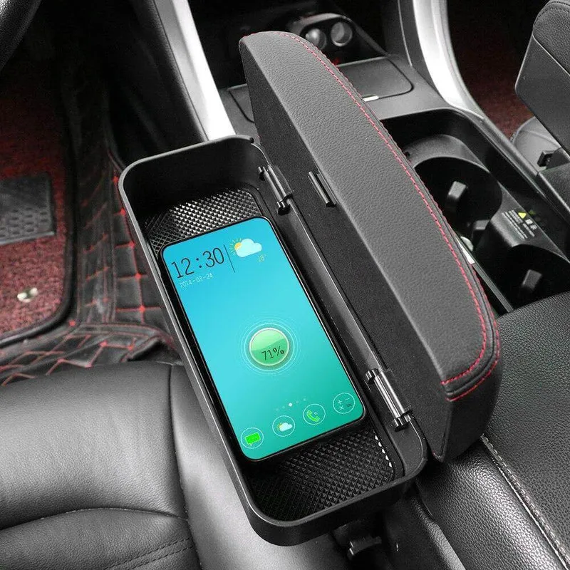 Auto Sæde Gap Organisator med Trådløs Oplader