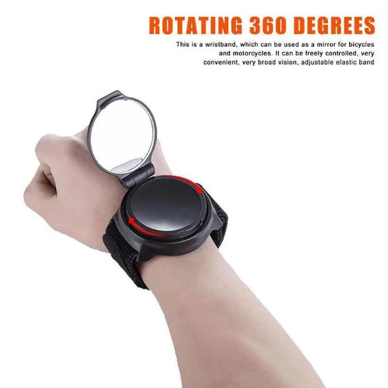Cykling Wrist Band Back Mirror