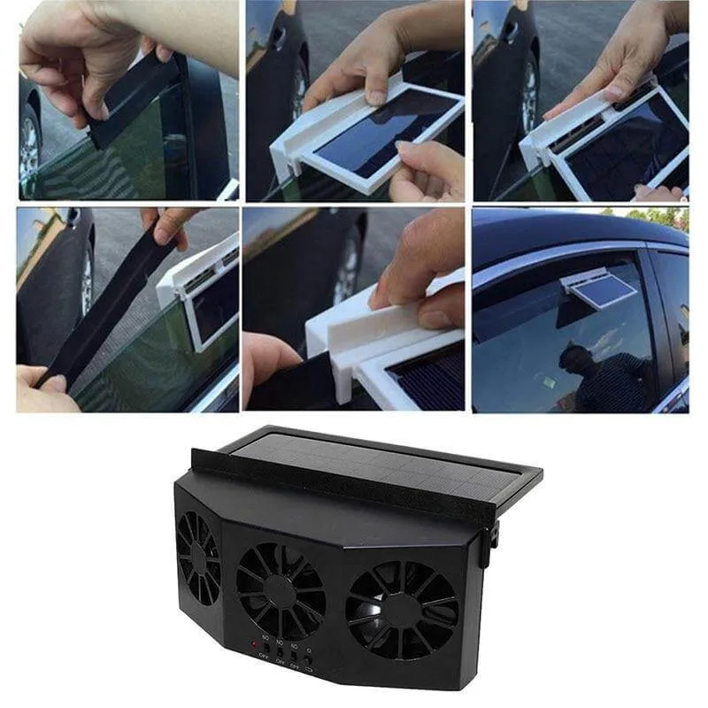 Auto solartoniserende ventilator til bil