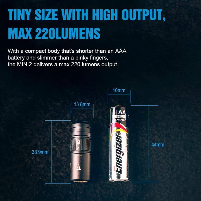 Tiny Super Bright Genopladelig Lommelygte