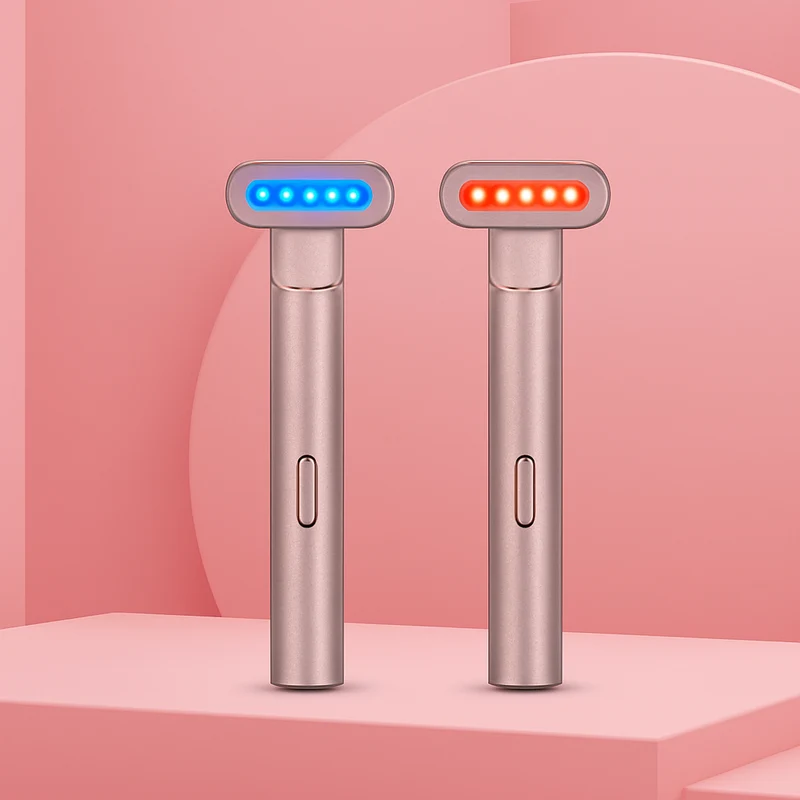 Effektiv LED Ansigtsmassager med Rødt Lys for Ungdommelig Hud