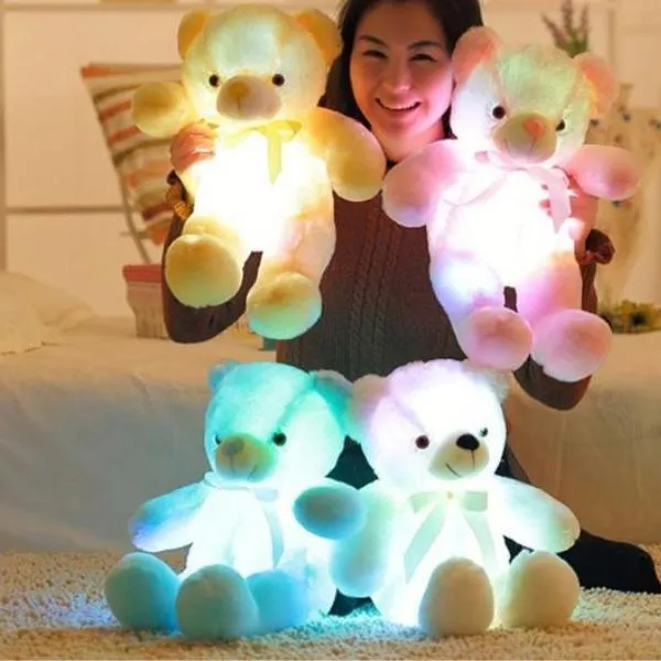 Magisk LED Bamsebamse som Lyser i Mørket
