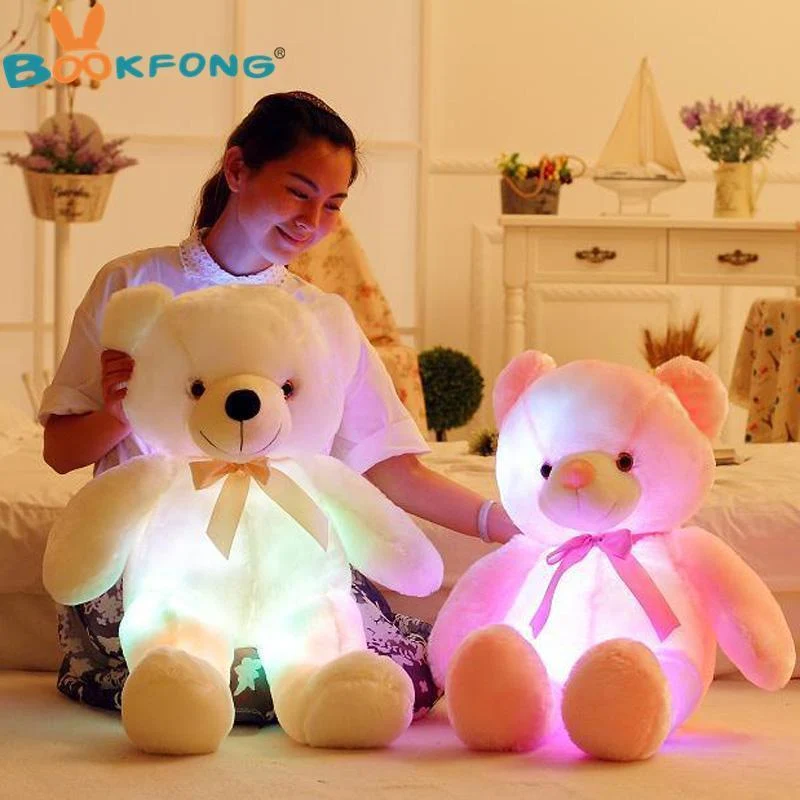 Magisk LED Bamsebamse som Lyser i Mørket