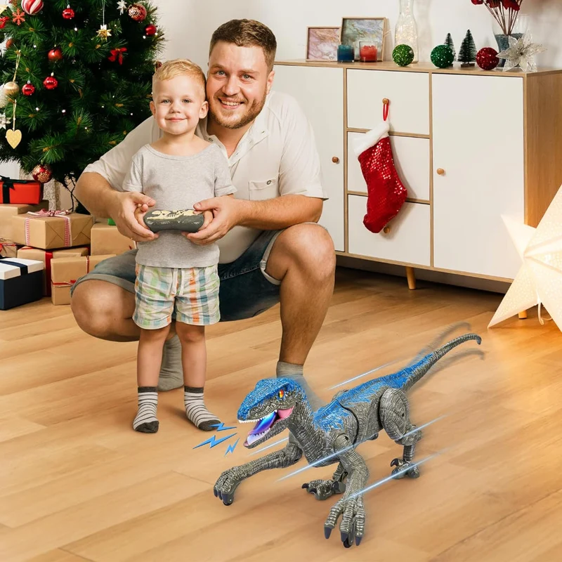 Fjernstyret Dinosaurlegetøj med Realistiske Bevægelse & Lyd