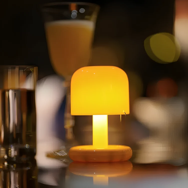 Bærbar Bordlampe med Blødt Lys og USB Opladning