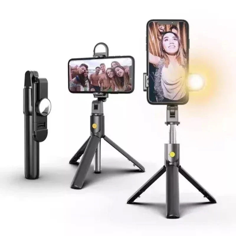 Trådløs Selfiestang med Stativ og Bluetooth-Fjernbetjening