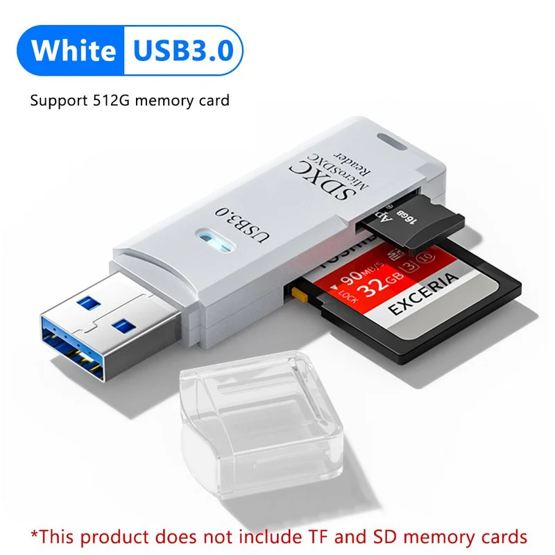 Hurtig USB 3.0 Kortlæser til Micro SD og TF Kort