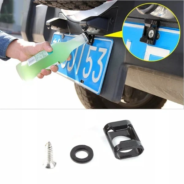 Nummerplade monteret flaskeåbner