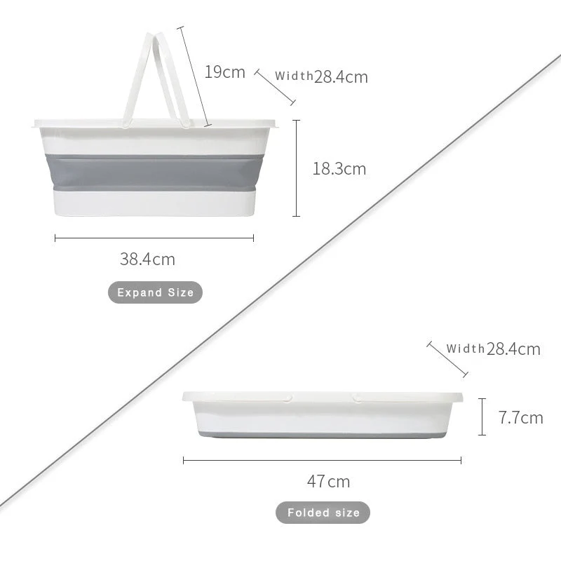 Foldbar Silikone Moppe Spand