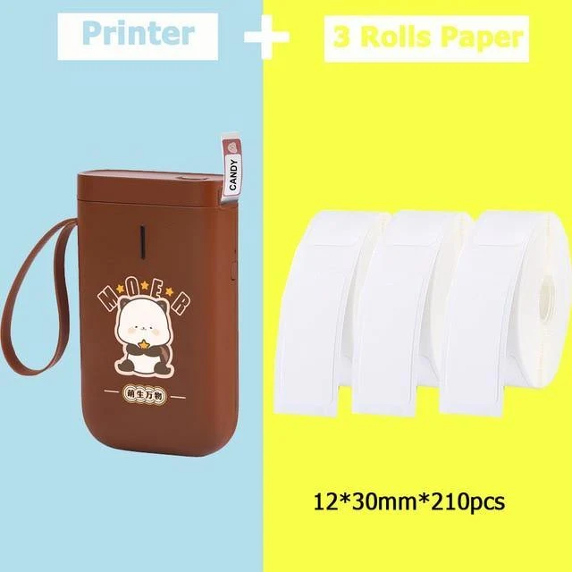 Bærbar Mini Trådløs Etiket Lommeprinter