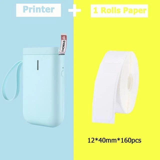 Bærbar Mini Trådløs Etiket Lommeprinter