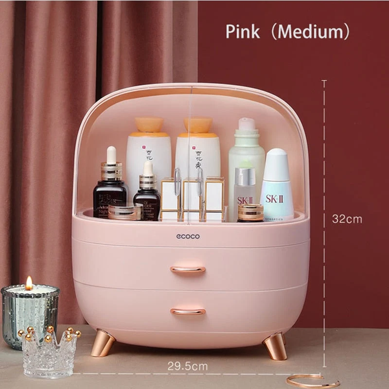 Storingsboks til make-up med stor kapacitet elegant organizer