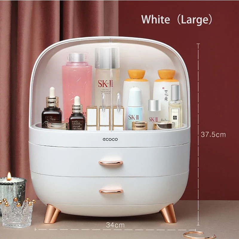 Storingsboks til make-up med stor kapacitet elegant organizer