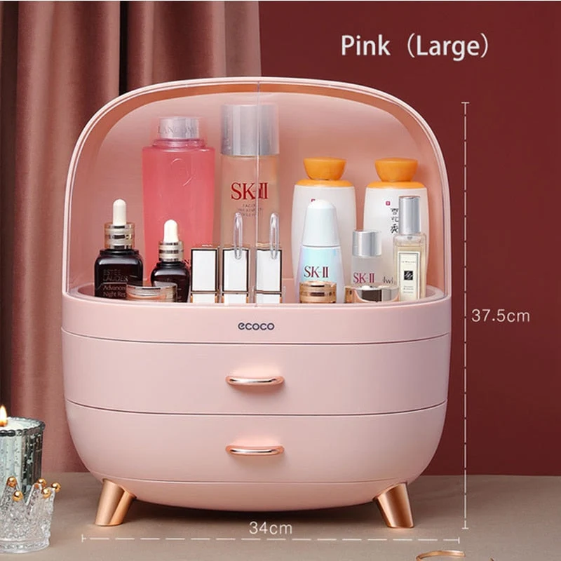 Storingsboks til make-up med stor kapacitet elegant organizer