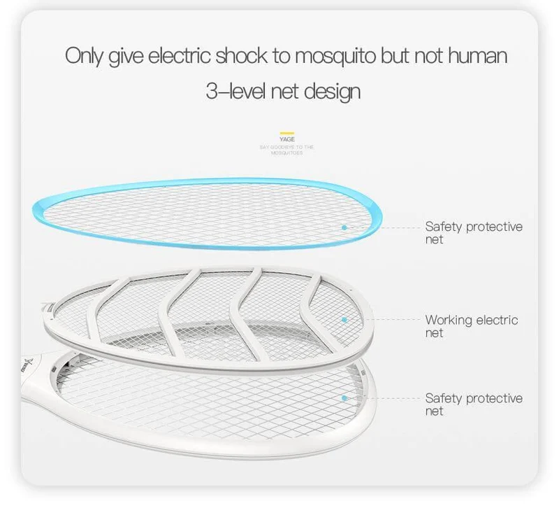 Elektrisk Myg Bug Zapper Racket
