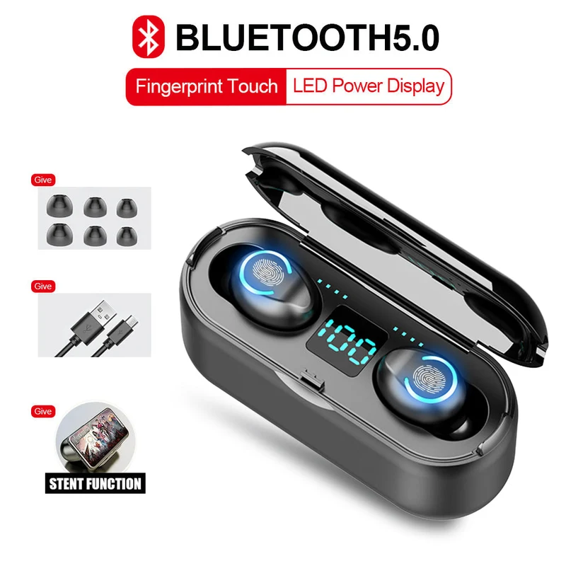Trådløs Ultimate Headset med 2000mAh Powerbank Taske
