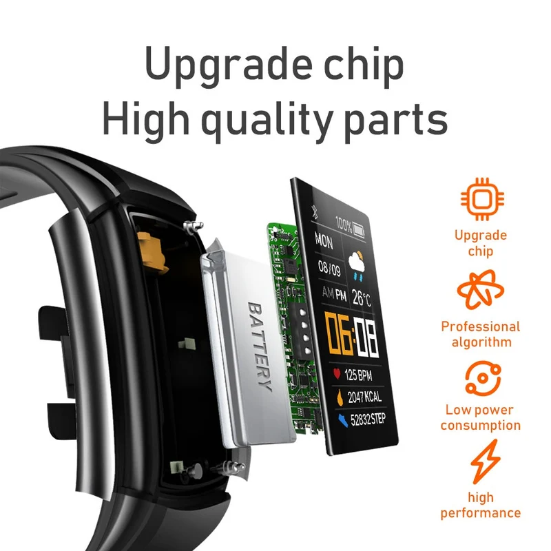 Smartwatch Fitness Aktivitets Tracker Armbånd