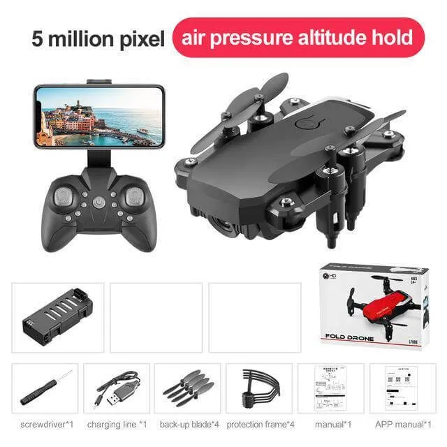 Bærbar sammenklappelig ultimativ 4K drone