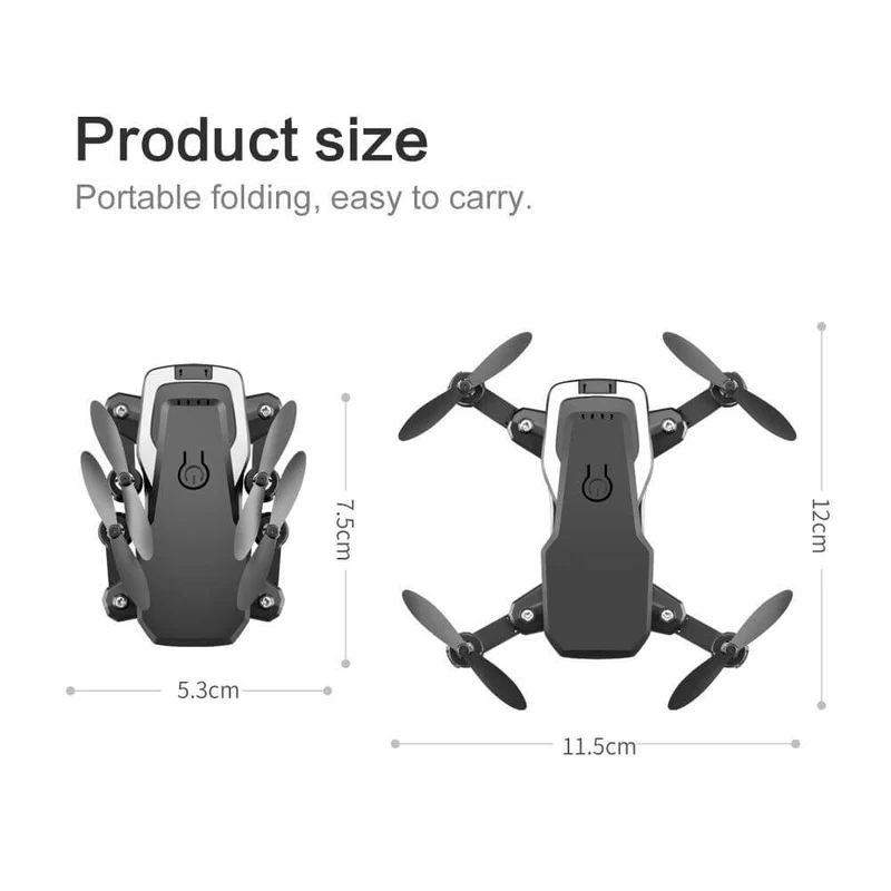Bærbar sammenklappelig ultimativ 4K drone