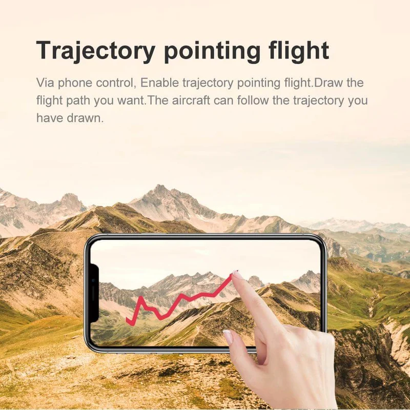 Bærbar sammenklappelig ultimativ 4K drone