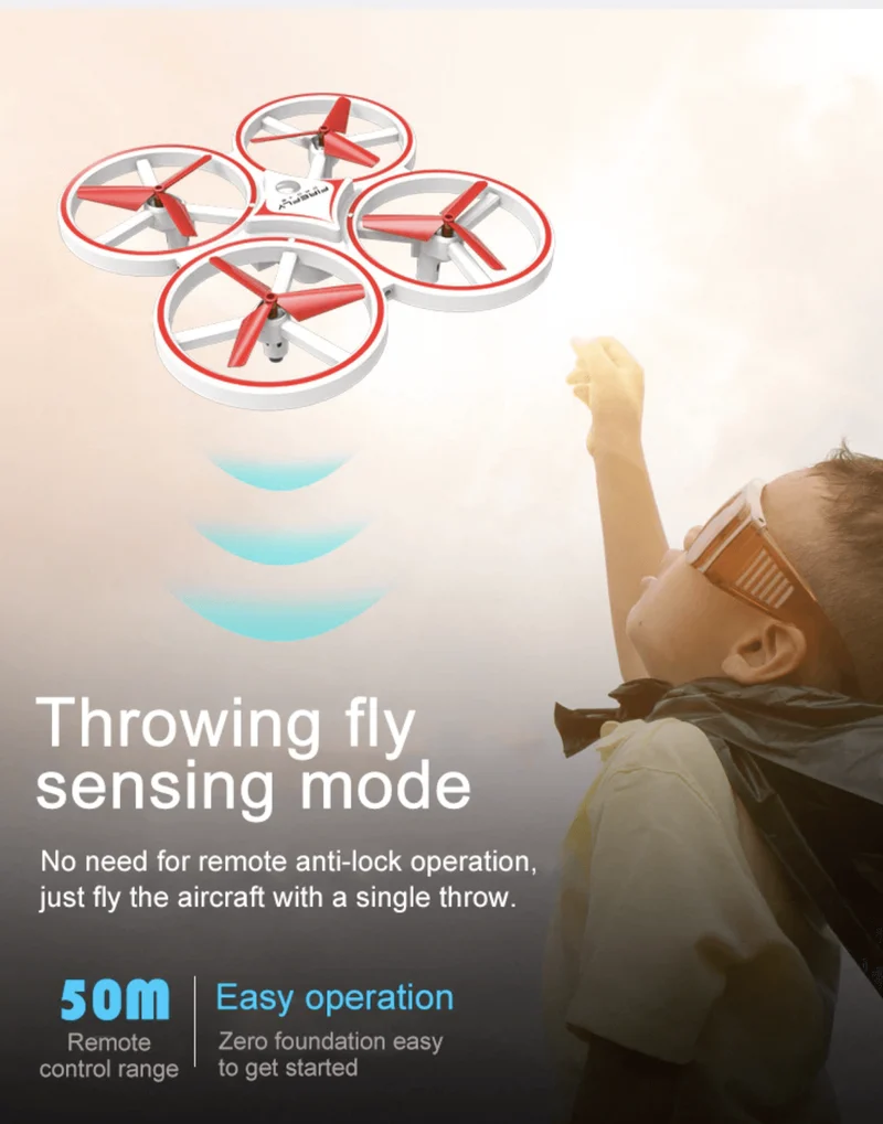 Bevægelseskontrolleret Drone