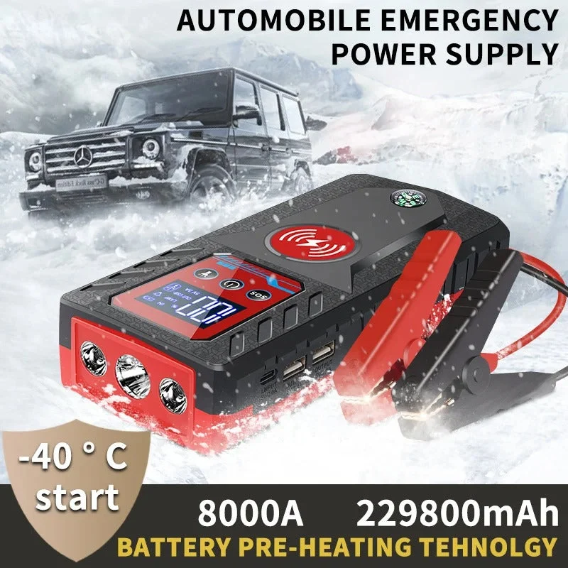 Bærbar bilbatteri jump starter power bank