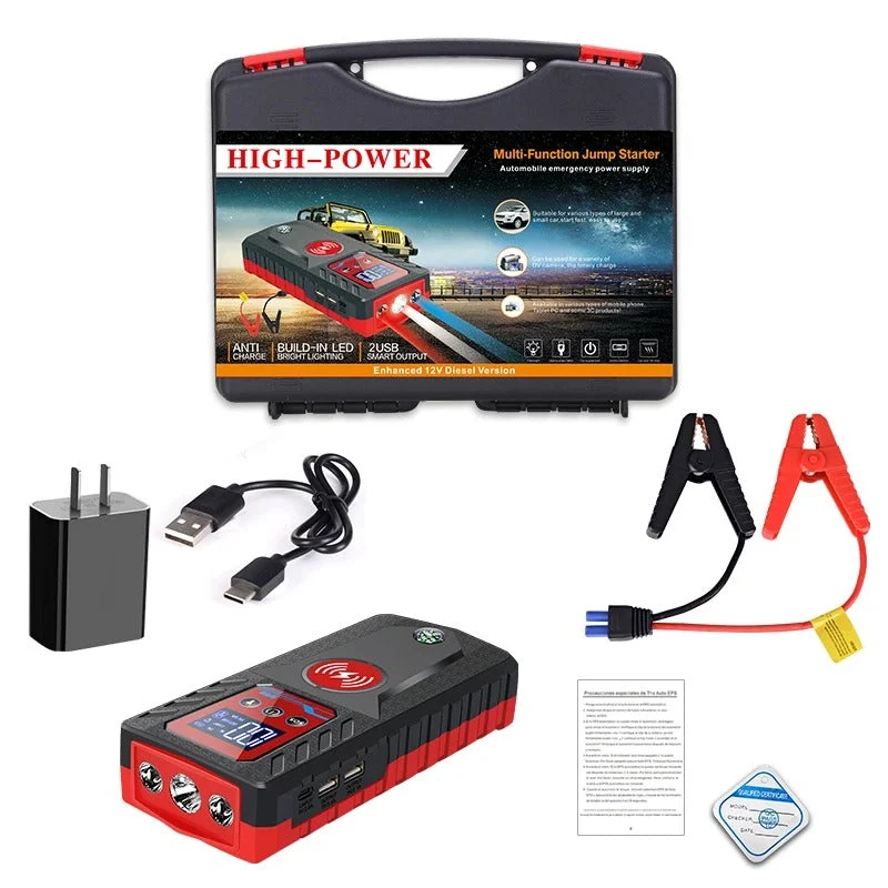 Bærbar bilbatteri jump starter power bank